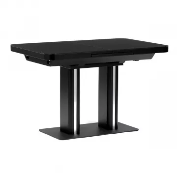 Jedlensk stl rozkladac 120-160x80 cm, mdf, ierna, HT-D1926 BK
