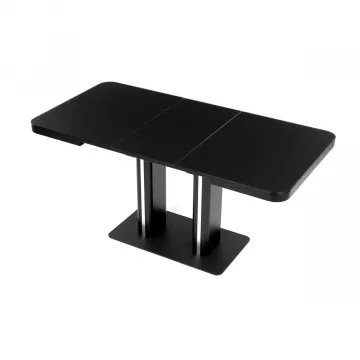 Jedlensk stl rozkladac 120-160x80 cm, mdf, ierna, HT-D1926 BK