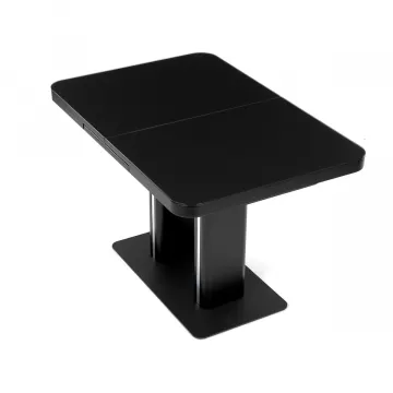Jedlensk stl rozkladac 120-160x80 cm, mdf, ierna, HT-D1926 BK