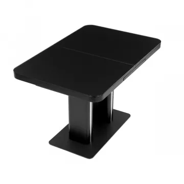 Jedlensk stl rozkladac 120-160x80 cm, mdf, ierna, HT-D1926 BK