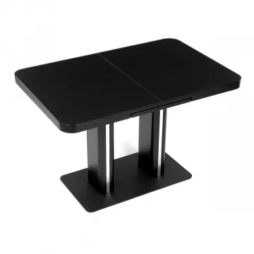 Jedlensk stl rozkladac 120-160x80 cm, mdf, ierna, HT-D1926 BK