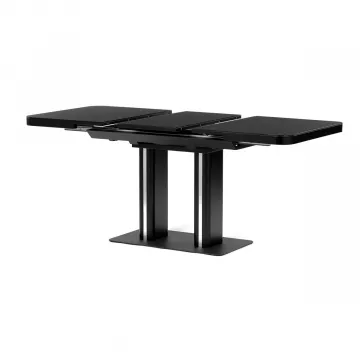 Jedlensk stl rozkladac 120-160x80 cm, mdf, ierna, HT-D1926 BK