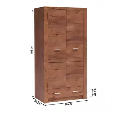 Šatníková skriňa INFINITY - jaseň svetlý