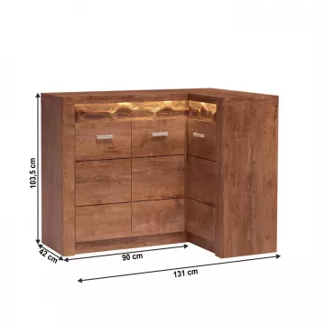 Luxusná komoda INFINITY - jaseň svetlý