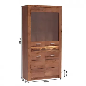 Priestranná vitrína INFINITY - jaseň svetlý