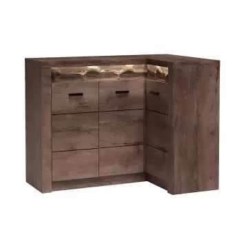 Luxusná komoda INFINITY - jaseň tmavý