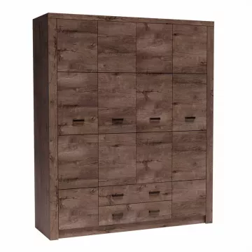 Luxusná šatníková skriňa INFINITY - JASAN tmavý