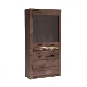 Priestranná vitrína INFINITY - jaseň tmavý