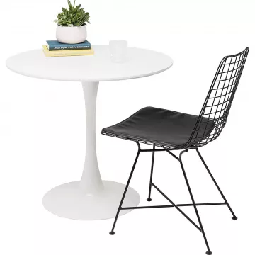 Jedlensk stl, okrhly, biela, priemer 80 cm, REVENTON NEW