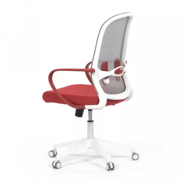 Pohodlie a tl s kancelrskou stolikou Ka-s425 - RED