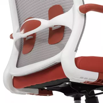 Pohodlie a tl s kancelrskou stolikou Ka-s425 - RED