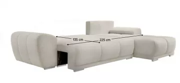 Sedacia súprava Kerim, rozložené lôžko