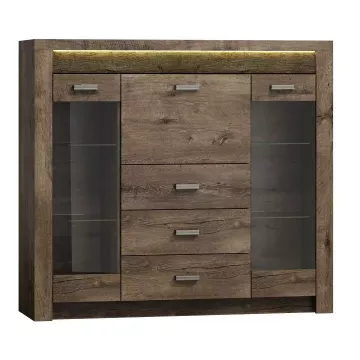 Priestranná komoda INFINITY I-08 - jaseň tmavý