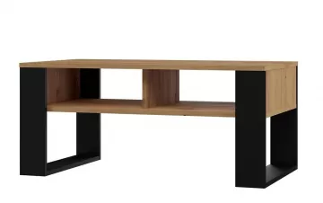 Konferenčný stolík Sava 2, dub artisan/ čierna