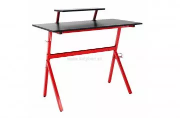 PC / herné stôl Latif, červená / čierna