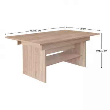 Kombinovaný stolík LAVKO NEW - dub sonoma