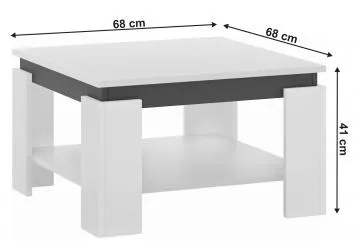 Konferenn stolk, biela/grafit, LEJSY