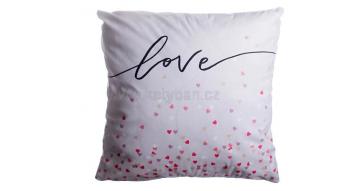 Oblieka na vank Love - npis LOVE