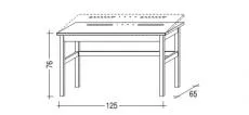 Stůl náklopný MARIO - schéma