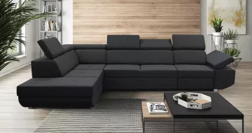 Rohová sedacia súprava MAVIS, ľavé prevedenie v interiéri