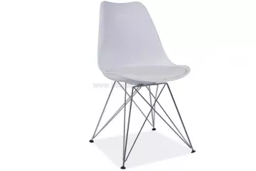 Jedálenská stolička Metal biela
