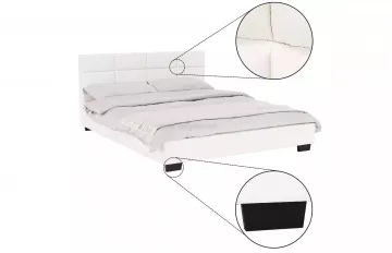 Čalúnená posteľ Mikel, biela