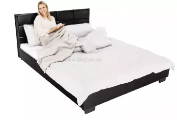 Čalúnená posteľ Mikel, čierna
