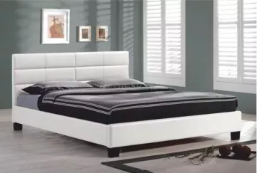 Čalúnená posteľ Mikel, biela