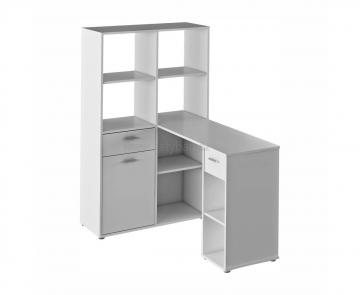 PC stl s reglom, biela, MINESON