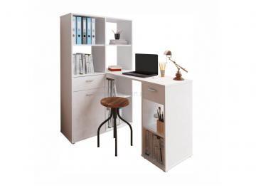 PC stl s reglom, biela, MINESON