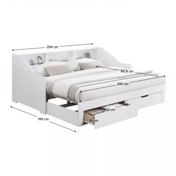 Rozkladacia poste� MONETA - biela