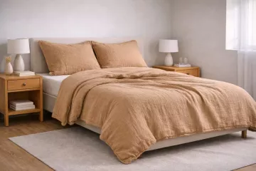 Cappuccinové mušelínové obliečky