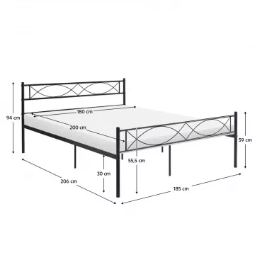 Kovová posteľ Stelvia