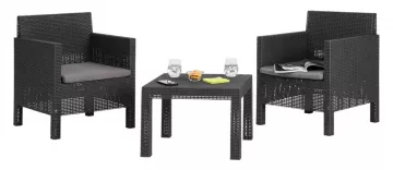 záhradný plastový set PENELOPE 2 SEATERS