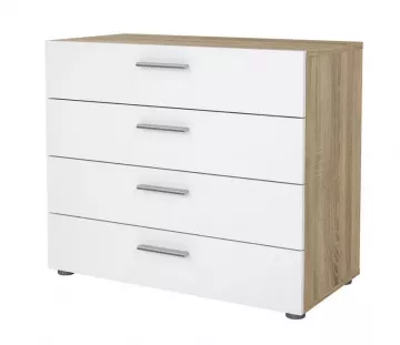 Komoda Pedro 505 dub sonoma/biely lesk