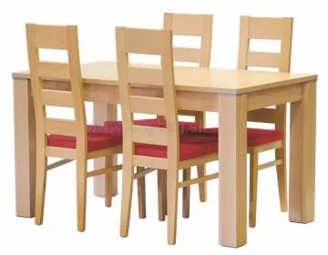 Pevný jedálenský stôl Peru stoličky Falco