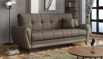 Pohovka Kira hnedá, v interiéri