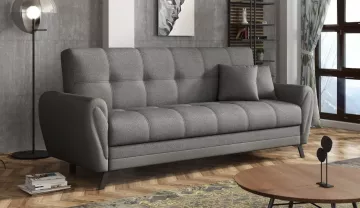 Pohovka Kira svetlo šedá, v interiéri