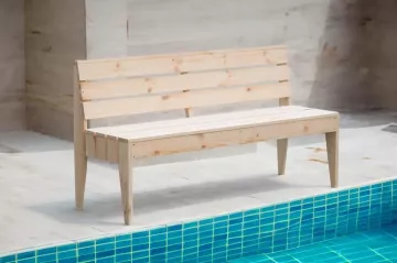 zhradn lavica Pool - prrodn