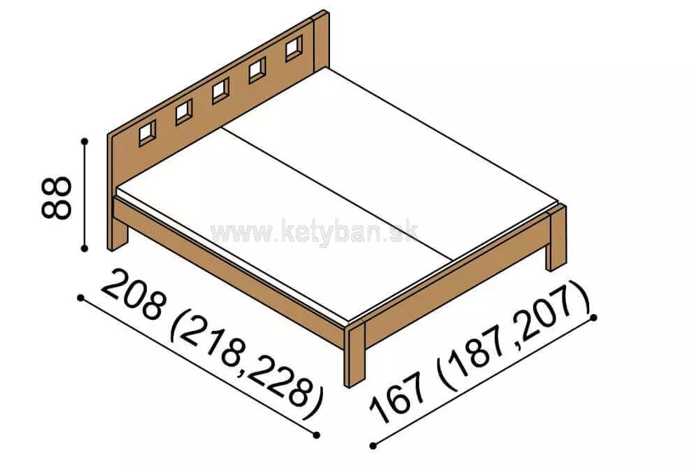 Dreven poste z masvu Dalila lux