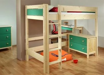 Etážová posteľ BELLA - zelená