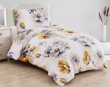 Oblie�ky mikroply� - Kvety farebn� 140x200 70x90cm