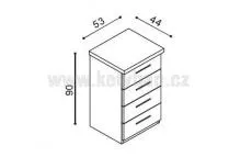 Komoda RCHEL R1 Z4 schma