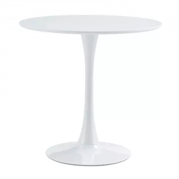 Jedlensk stl, okrhly, biela, priemer 80 cm, REVENTON NEW