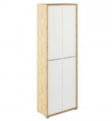 Vysok skria s policami, dub artisan/biela, RIOMA TYP05