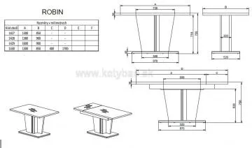 Jedlensk stl Robin - technick nkres