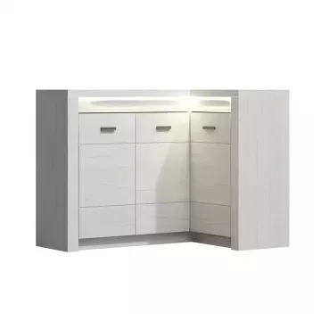 Luxusná komoda INFINITY - jaseň biely