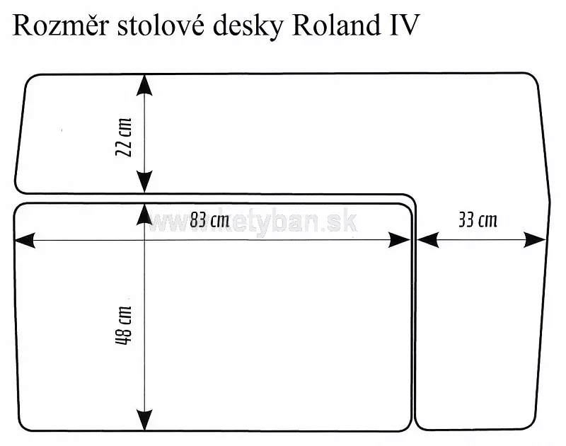 Detsk nastaviten stl Roland IV