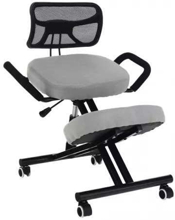 Ergonomická kľakačka Rufus, šedohnedá taupe/čierna