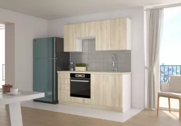 Horn� kuchynsk� skrinka Sally 50-ok-40-1f, dub sonoma, v interi�ri